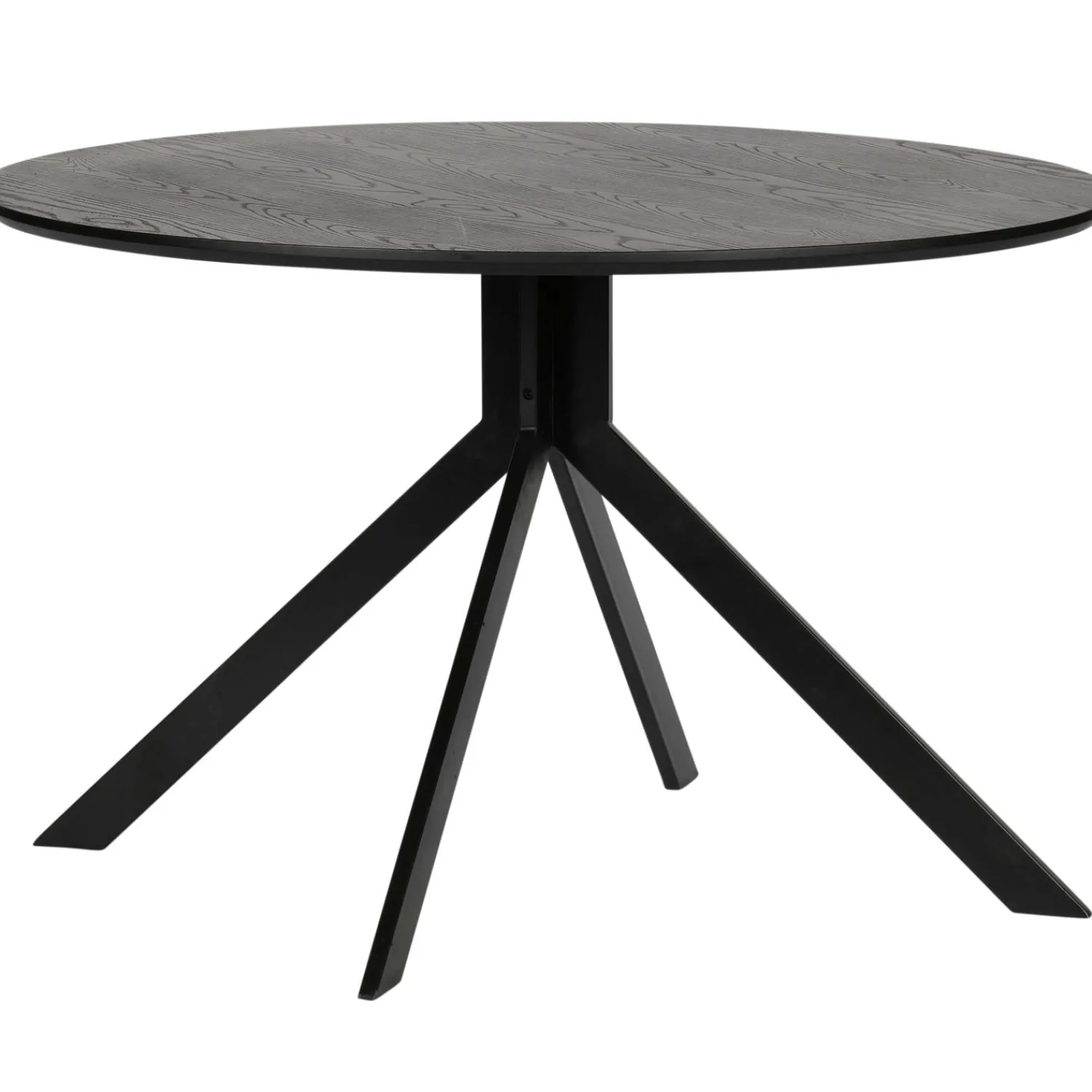 New WOOOD Bruno eettafel rond mdf zwart ø120 cm