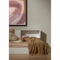 New WOOOD Carter bed grenen 90x200 cm Wit