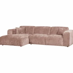 Sale WOOOD Cloud chaise longue bank links chenille /roze Taupe