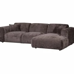 Discount WOOOD Cloud chaise longue bank rechts chenille Warm bruin