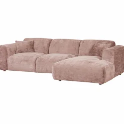 Sale WOOOD Cloud chaise longue bank rechts chenille /roze Taupe