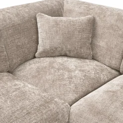 New WOOOD Cloud hoekbank links geweven chenille Naturel