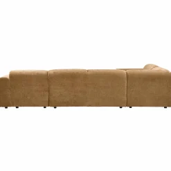 Discount WOOOD Cloud hoekbank links geweven chenille Honinggeel