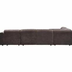 Hot WOOOD Cloud hoekbank links geweven chenille Warm bruin