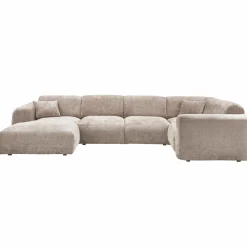 Outlet WOOOD Cloud hoekbank rechts geweven chenille Naturel