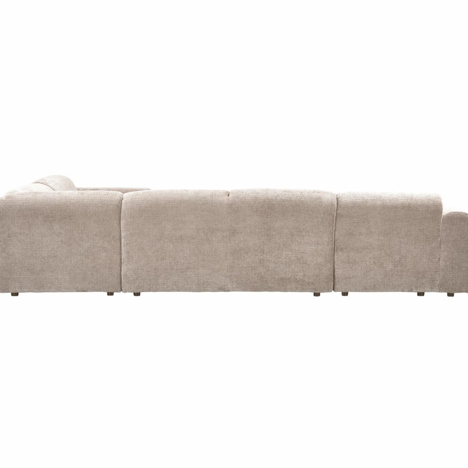 Outlet WOOOD Cloud hoekbank rechts geweven chenille Naturel