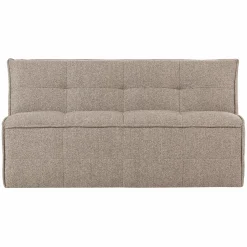 Discount WOOOD Cluster eetbankje met rugleuning bouclé khaki bruin