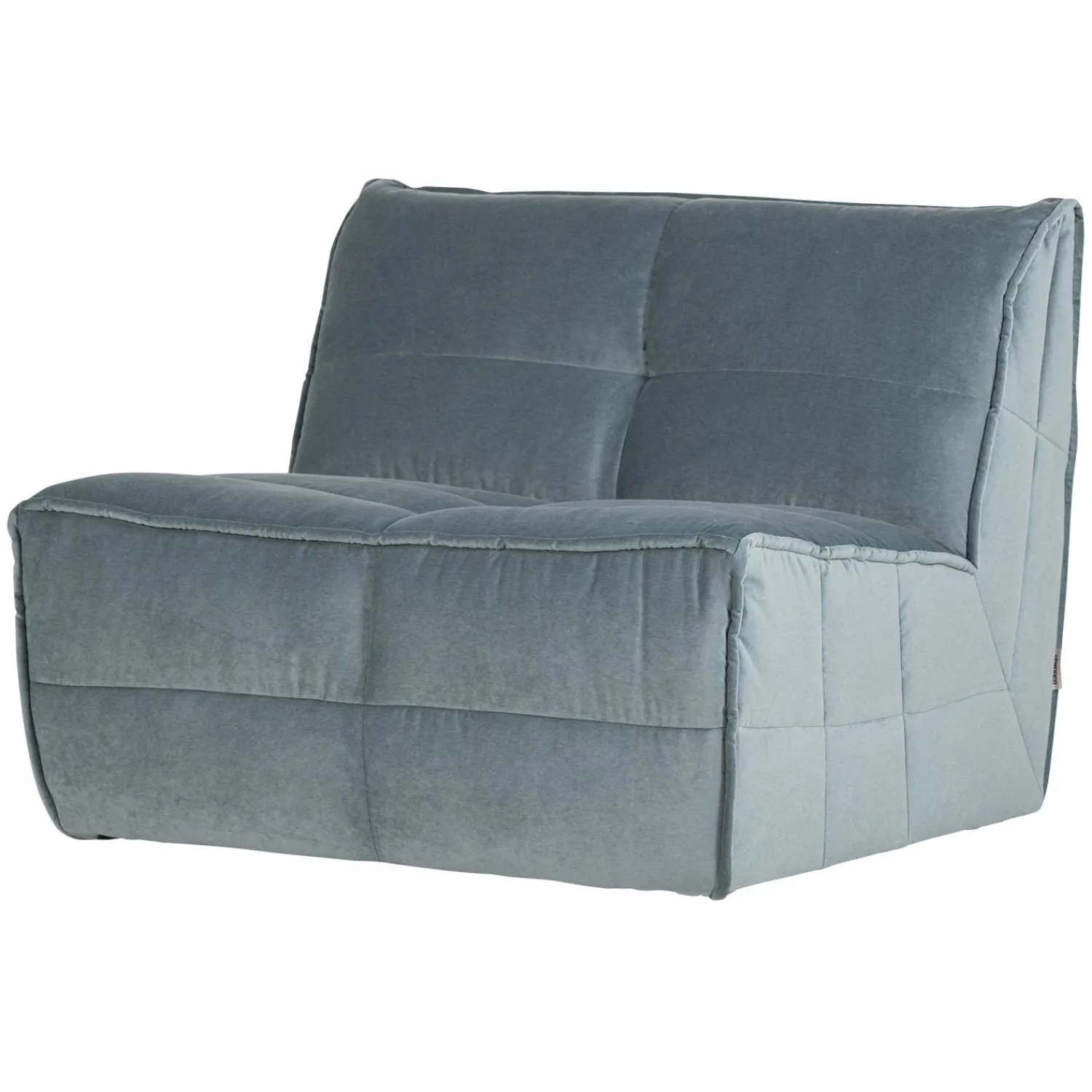 Best WOOOD Cluster 1-zits element velvet blauw Turquoise