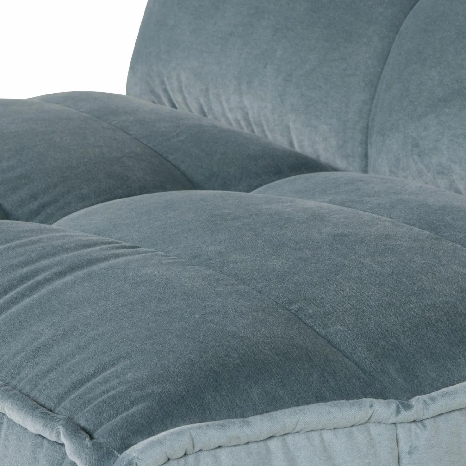 Best WOOOD Cluster 1-zits element velvet blauw Turquoise