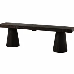 Clearance WOOOD Clyde bankje hout donkerbruin