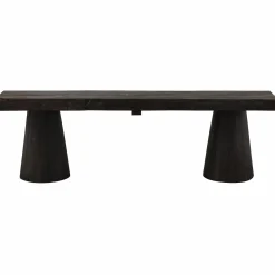 Clearance WOOOD Clyde bankje hout donkerbruin