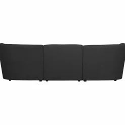 Outlet WOOOD Coco 3-zits bank bouclé Donkergrijs