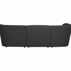 Best WOOOD Coco 3-zits bank ronding links bouclé Donkergrijs