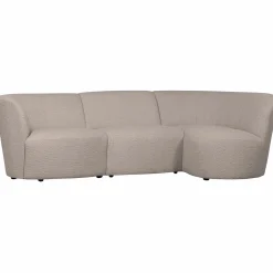 Discount WOOOD Coco 3-zits bank ronding rechts bouclé Zand