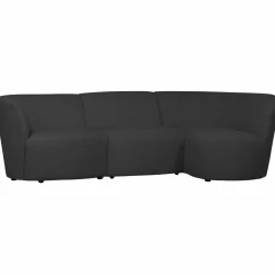 Sale WOOOD Coco 3-zits bank ronding rechts bouclé Donkergrijs