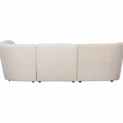 Online WOOOD Coco 3-zits bank ronding rechts bouclé Crème