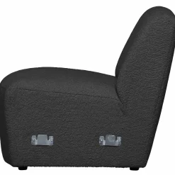 WOOOD Coco 1-zits element bouclé Donkergrijs