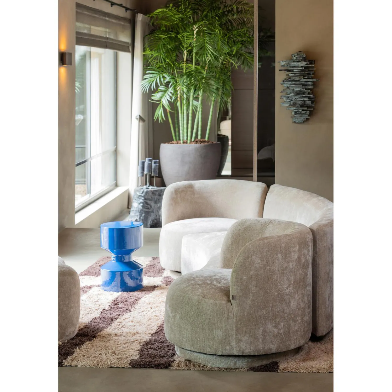 Outlet WOOOD Combi-Popular: bankje + fauteuil + poef Naturel