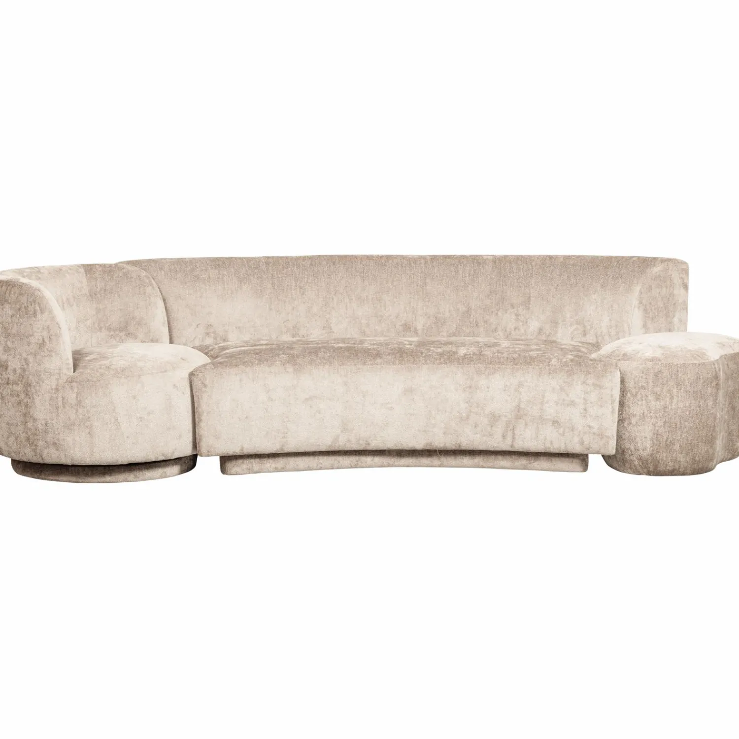 Outlet WOOOD Combi-Popular: bankje + fauteuil + poef Naturel