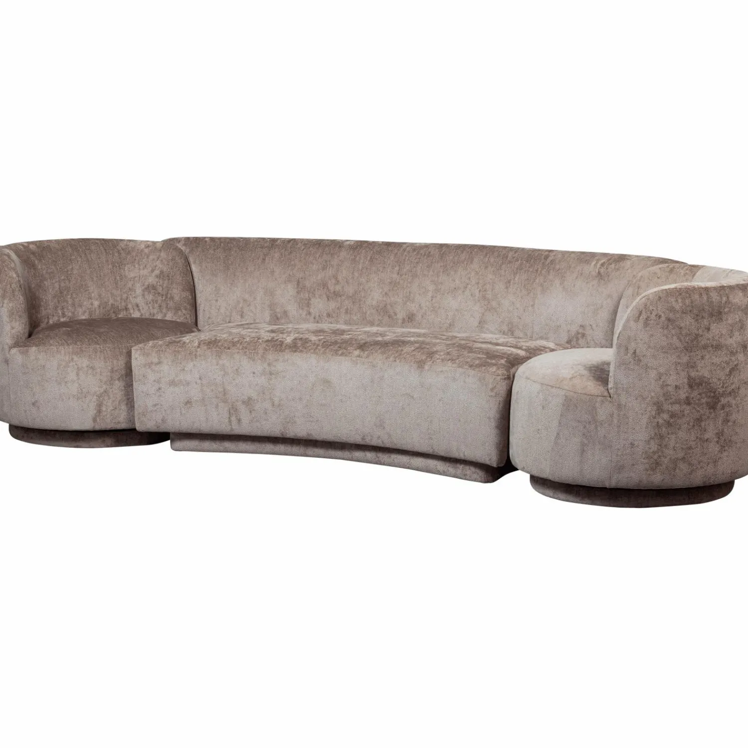 Clearance WOOOD Combi-Popular: bankje + fauteuils Taupe