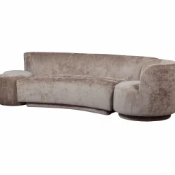 Clearance WOOOD Combi-Popular: bankje + fauteuil + poef Taupe