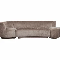 Clearance WOOOD Combi-Popular: bankje + fauteuil + poef Taupe
