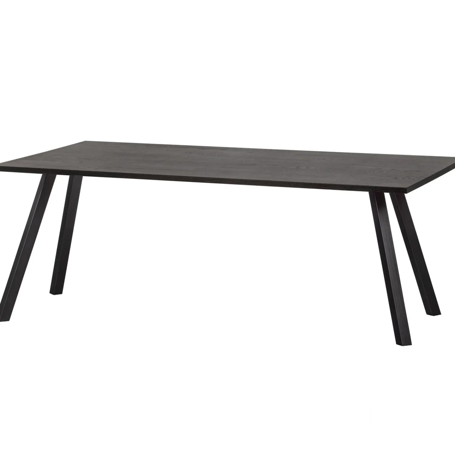 New WOOOD Combi-Tablo: tafel eiken 200x90 & 2-stand blacknight