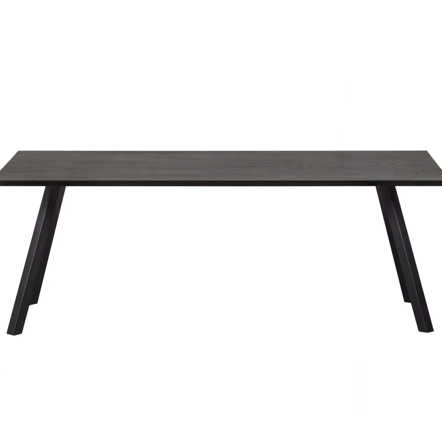 WOOOD Combi-Tablo: tafel eiken 220x90 & 2-stand blacknight