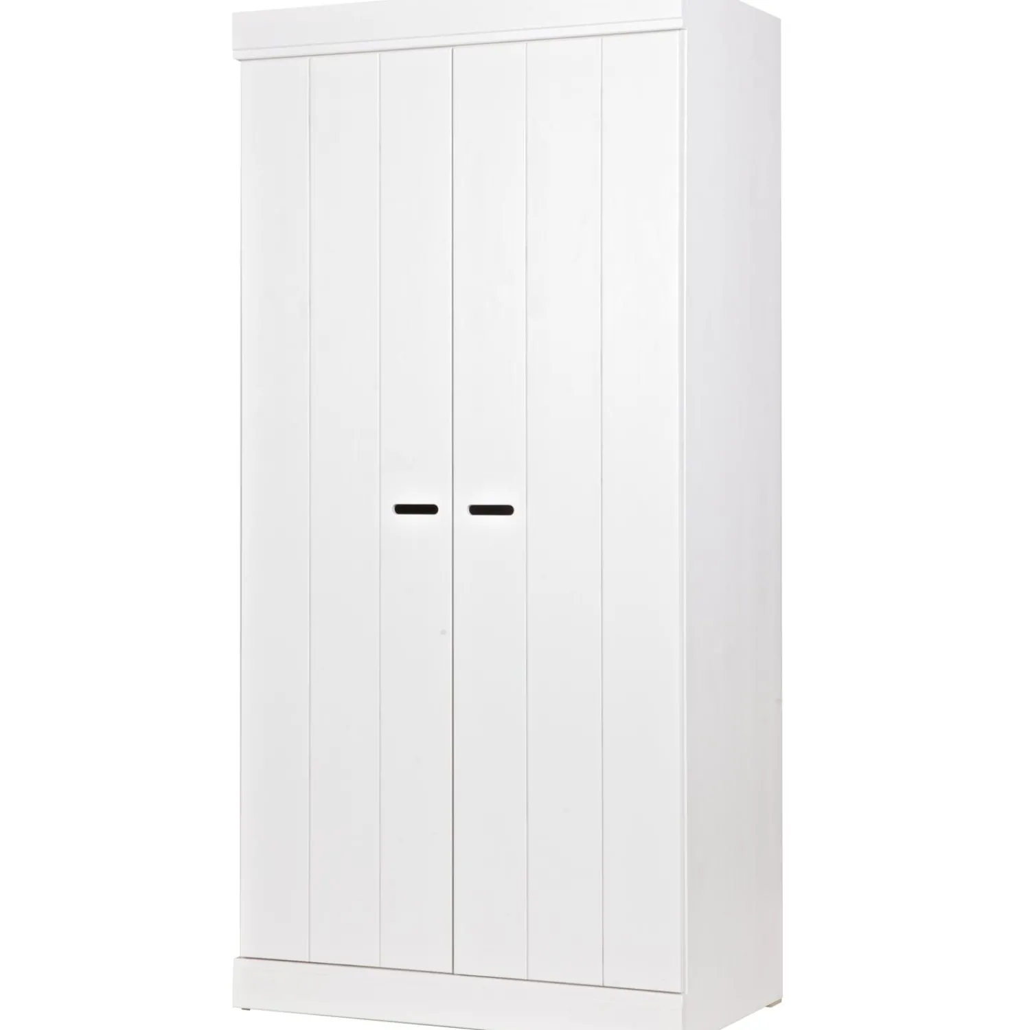 Hot WOOOD Connect 2-deurs kledingkast wit