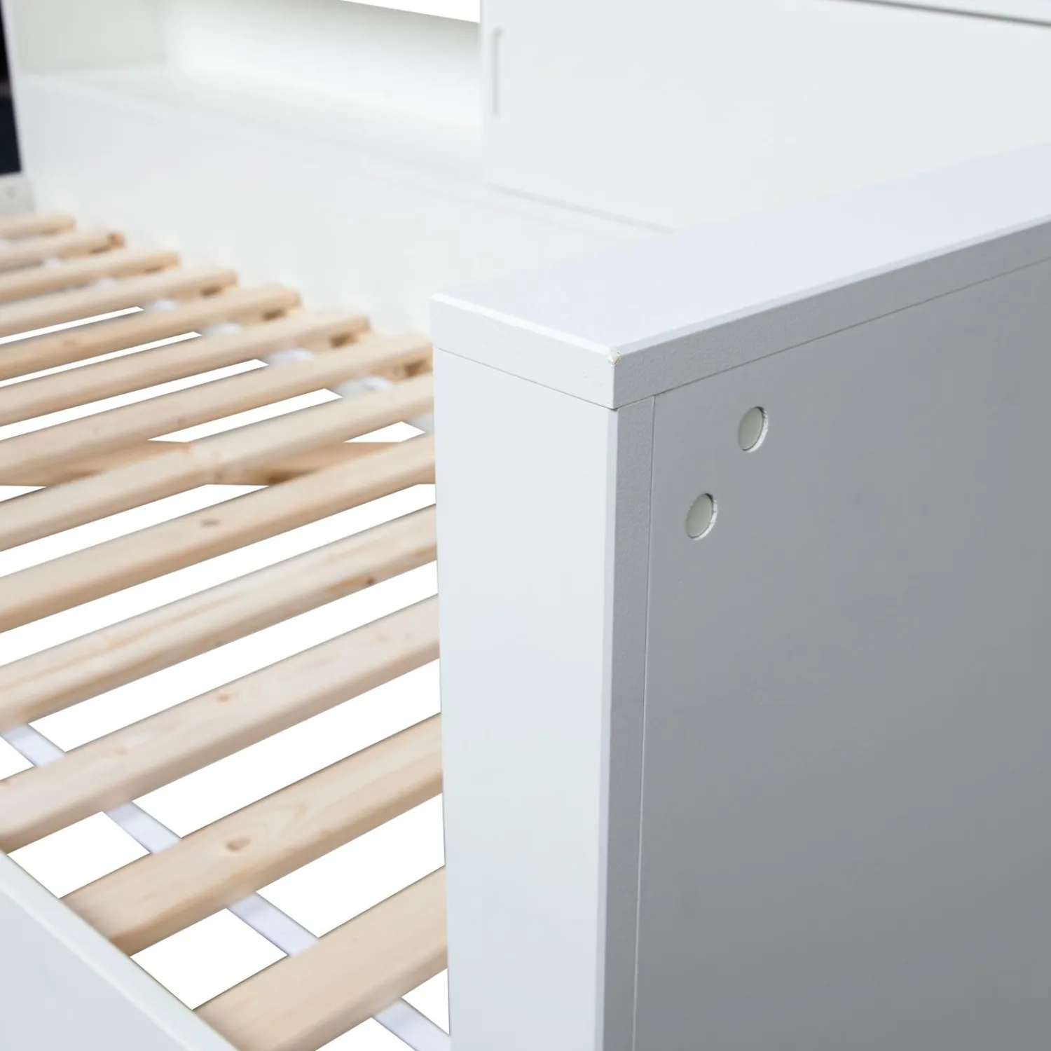 Online WOOOD Connect hoekbed grenen wit