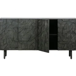 Best WOOOD Counter dressoir hout zwart