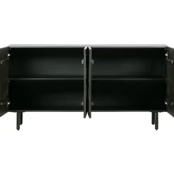 Best WOOOD Counter dressoir hout zwart