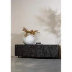 Outlet WOOOD Counter tv meubel mango zwart