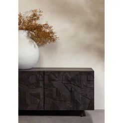 Outlet WOOOD Counter tv meubel mango zwart