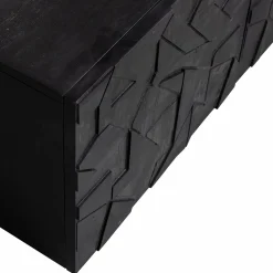 Outlet WOOOD Counter tv meubel mango zwart