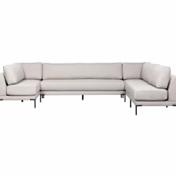 Discount WOOOD Couple eetbank element 200 cm Lichtgrijs