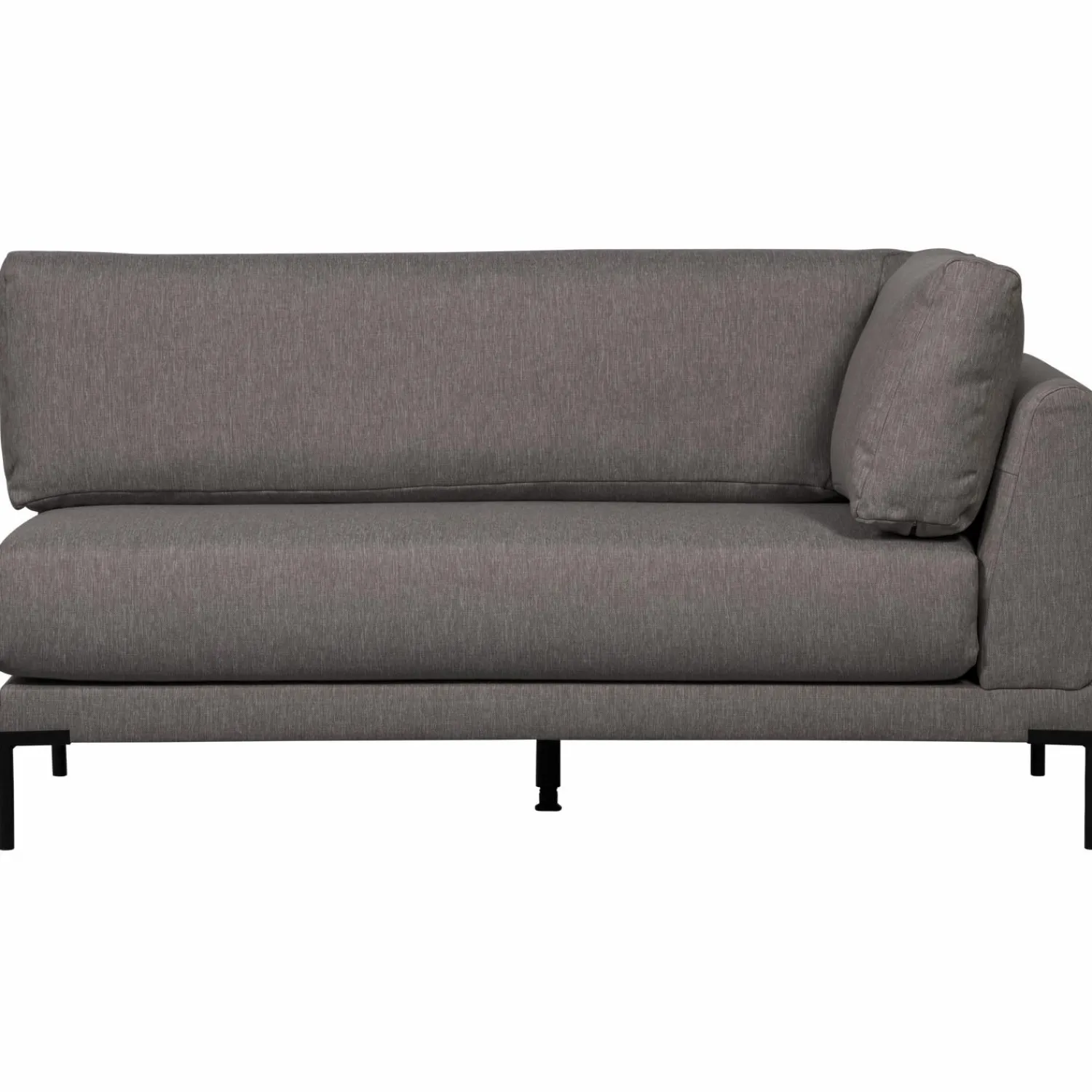 Discount WOOOD Couple eetbank hoekelement lange zijde links Grijs melange