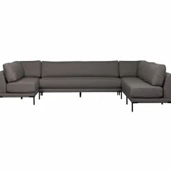 Discount WOOOD Couple eetbank hoekelement lange zijde links Grijs melange