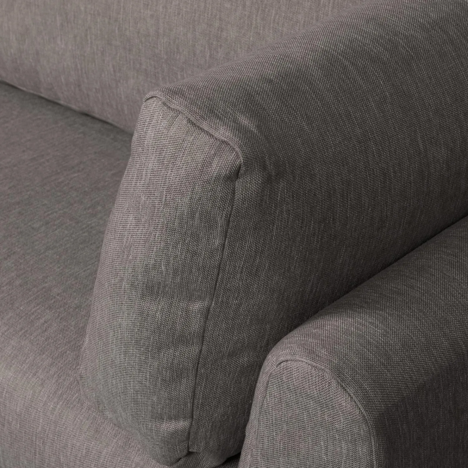 Discount WOOOD Couple eetbank hoekelement lange zijde links Grijs melange