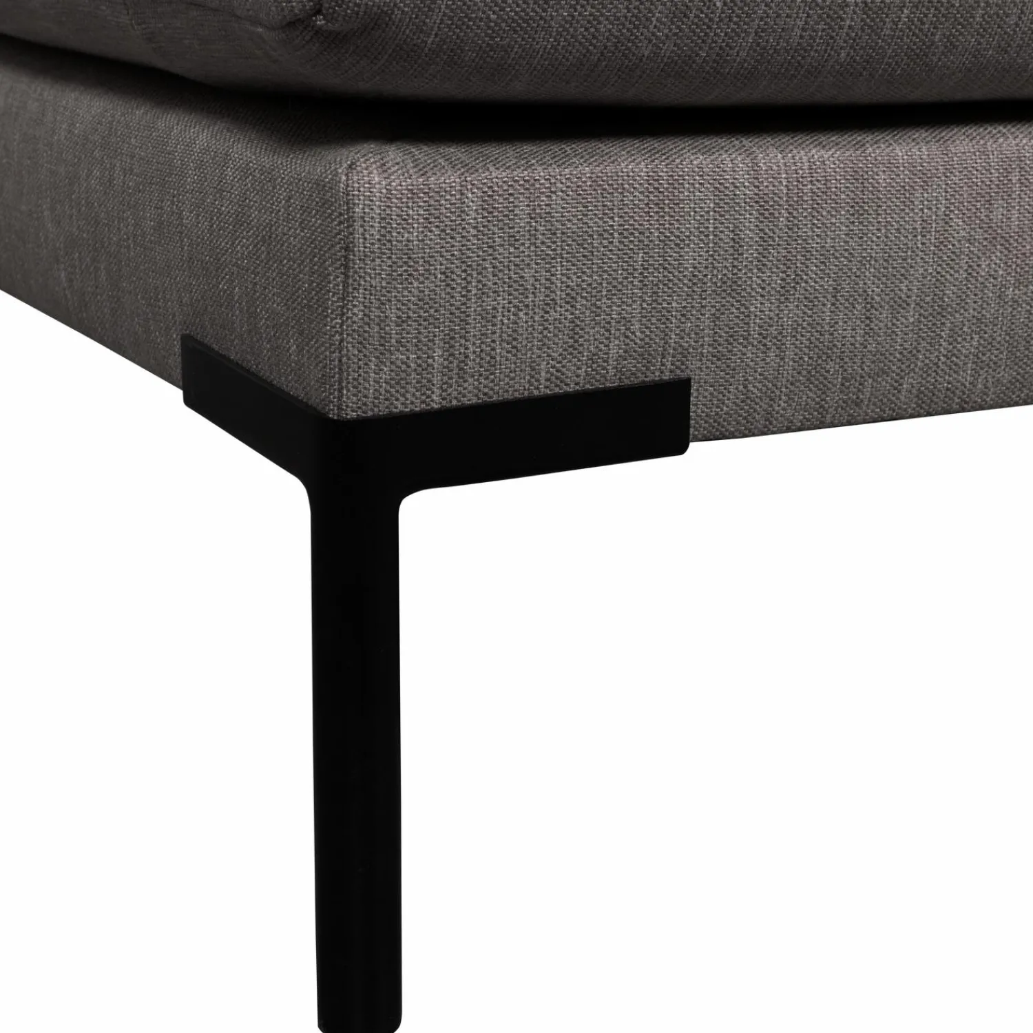 Discount WOOOD Couple eetbank hoekelement lange zijde links Grijs melange