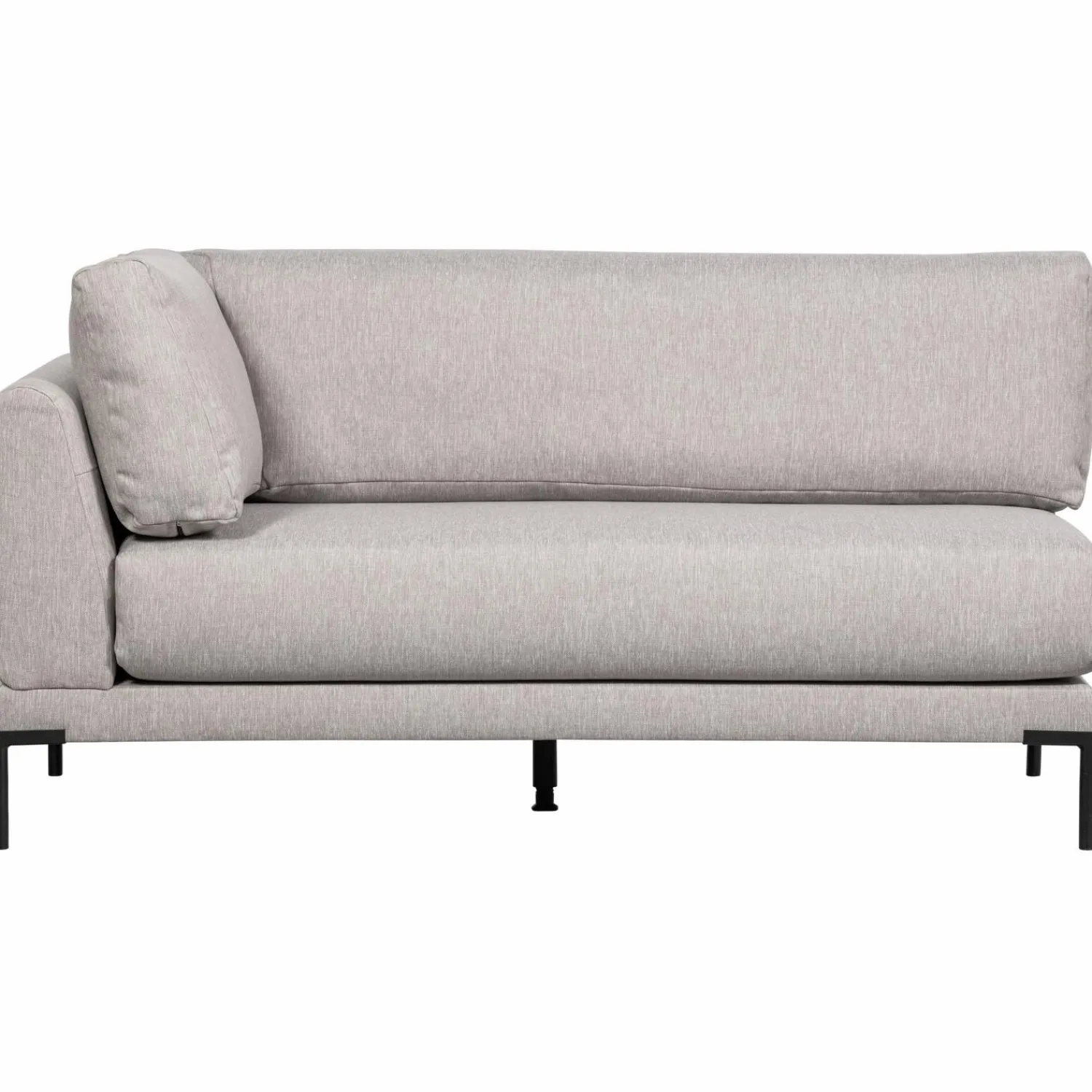 Clearance WOOOD Couple eetbank hoekelement lange zijde rechts Lichtgrijs