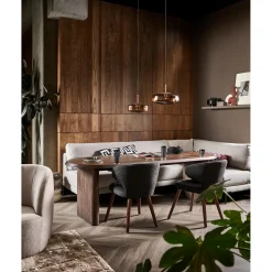 Clearance WOOOD Couple eetbank hoekelement lange zijde rechts Lichtgrijs