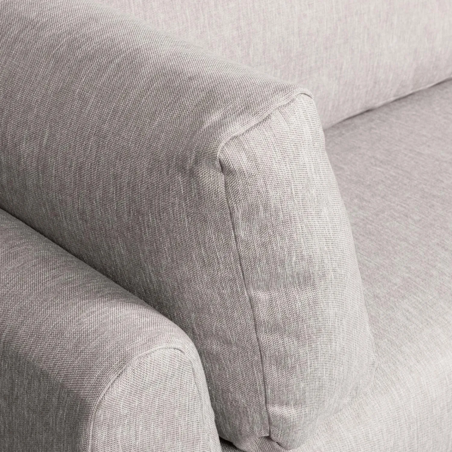 Clearance WOOOD Couple eetbank hoekelement lange zijde rechts Lichtgrijs