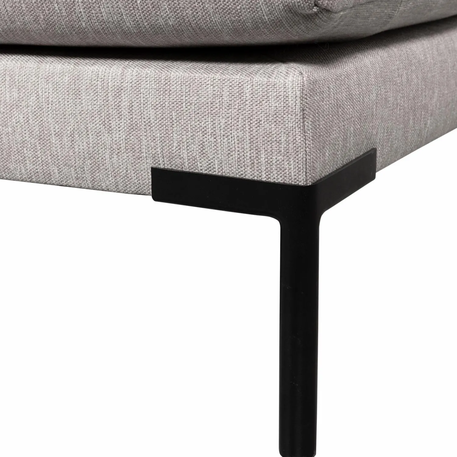 Clearance WOOOD Couple eetbank hoekelement lange zijde rechts Lichtgrijs