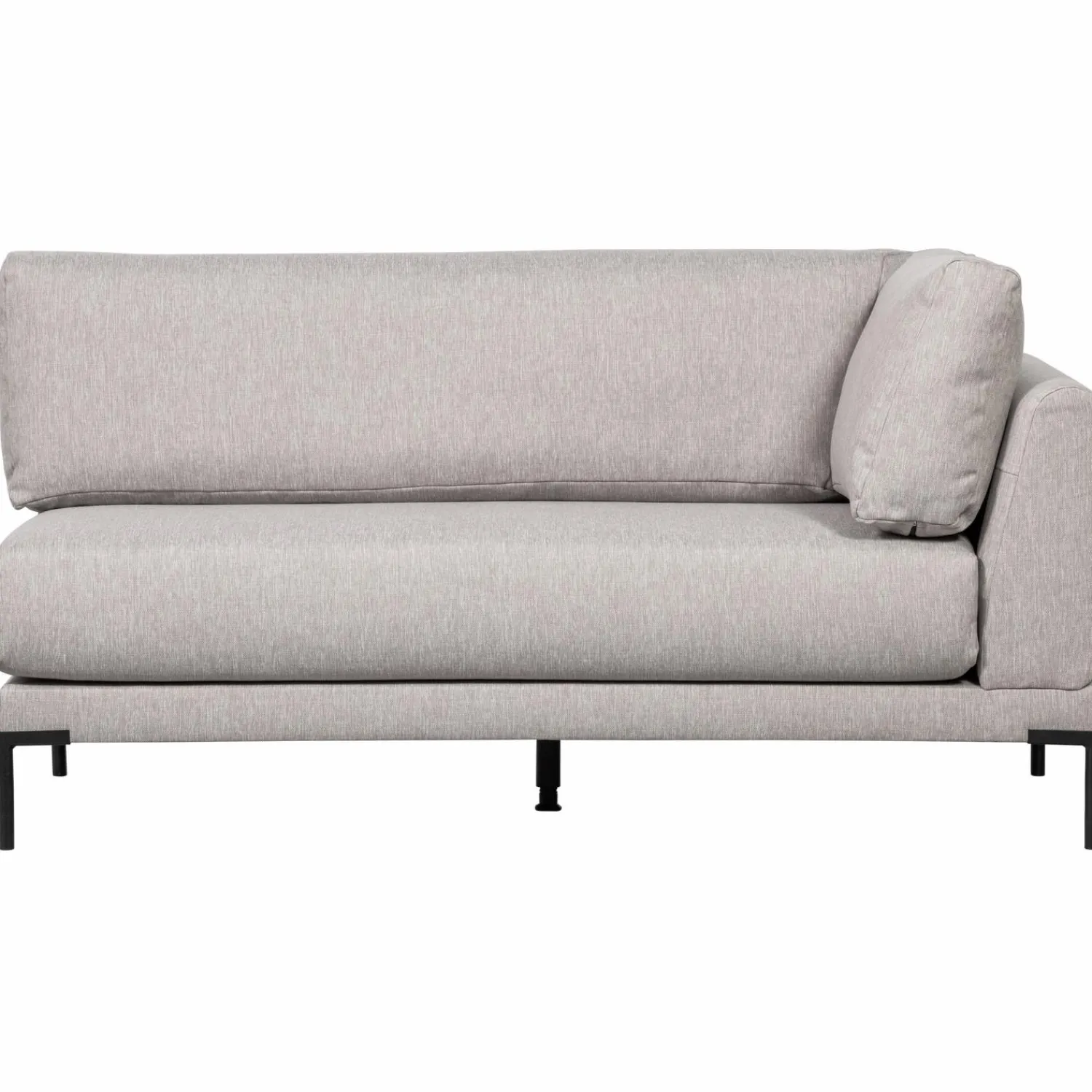 Outlet WOOOD Couple eetbank hoekelement lange zijde links Lichtgrijs