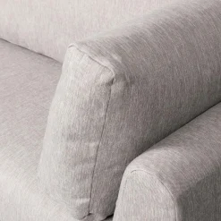 Outlet WOOOD Couple eetbank hoekelement lange zijde links Lichtgrijs