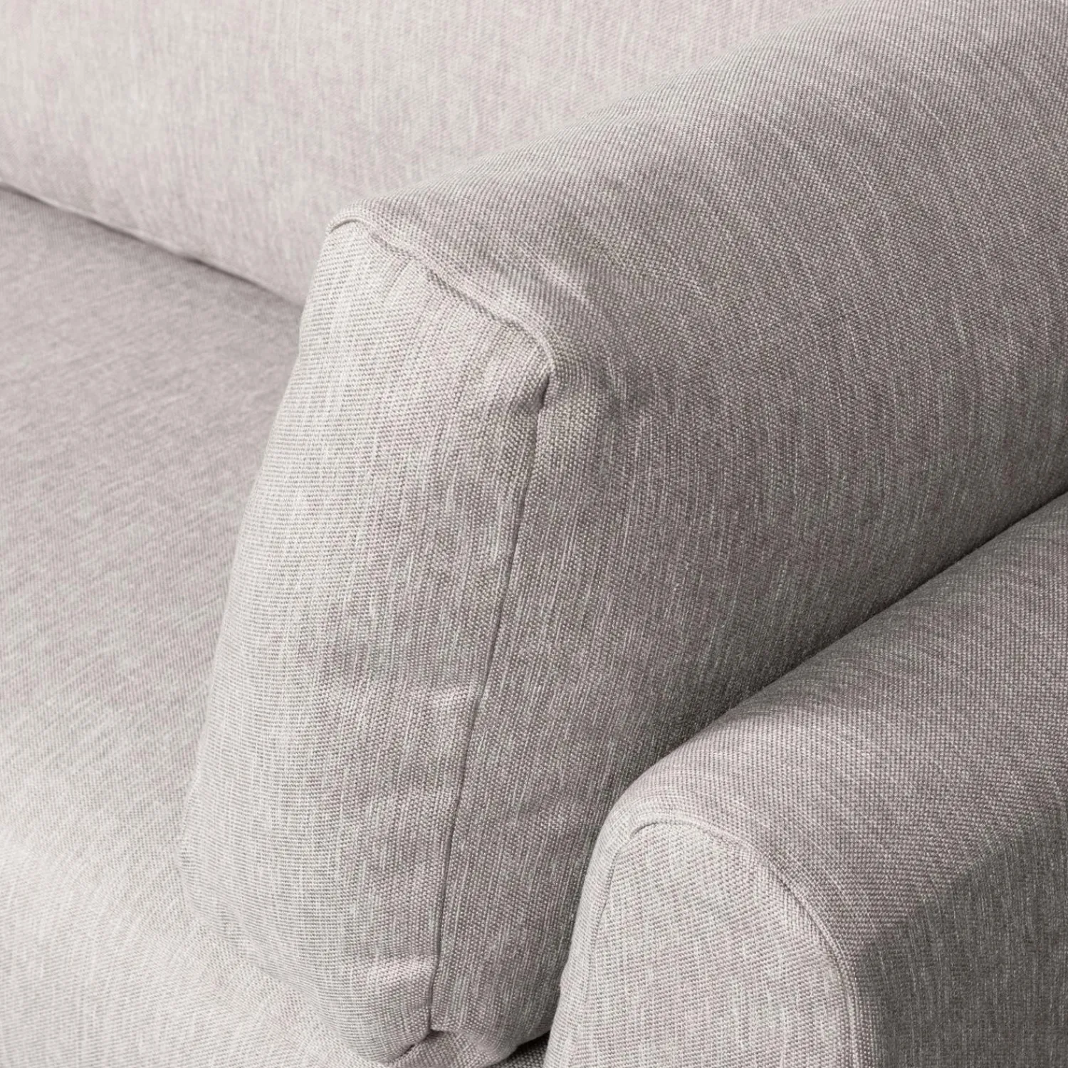 Outlet WOOOD Couple eetbank hoekelement lange zijde links Lichtgrijs