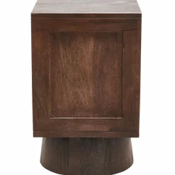 Sale WOOOD Crumble Carved nachtkastje met lades mango hout walnoot