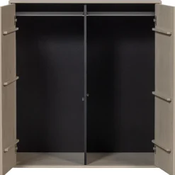 New WOOOD Daily Closet Double 110x100 cm grenen dakargrau