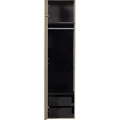 Discount WOOOD Daily Closet Single 200x50 cm grenen dakargrau